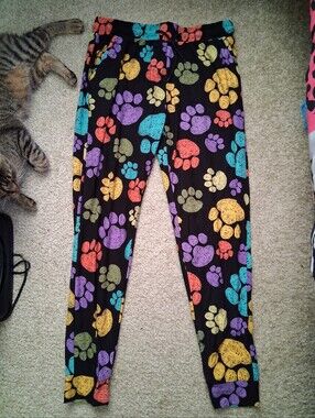 Women's unbranded paw print joggers